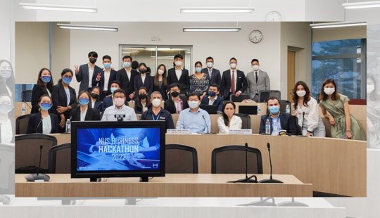 BBA Quartet Tops the NUS Business Hackathon 2022