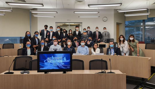 NUS MBA competes at the NUS Business Hackathon 2022